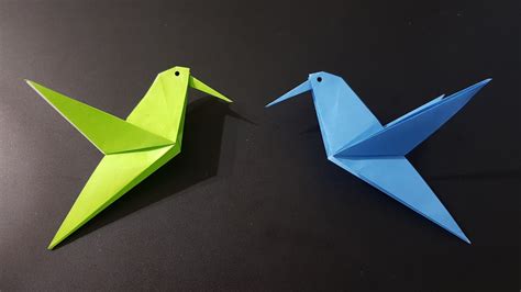 Origami Hummingbird Tutorial | Easy Paper Origami for Kids & Beginners ...