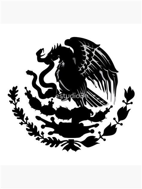 Top 101+ imagen aguila de la bandera de mexico en blanco y negro ...