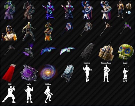 Fortnite 6.20 Cosmetics - Fortnite Day of the Dead and Halloween Skins ...