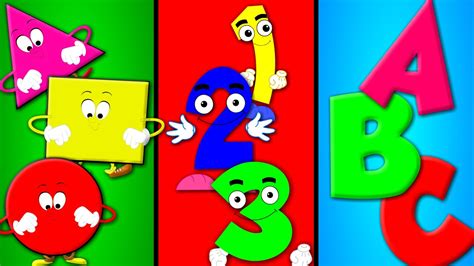 Shapes Song | Numbers Song | ABC song | Nursery Rhymes - YouTube