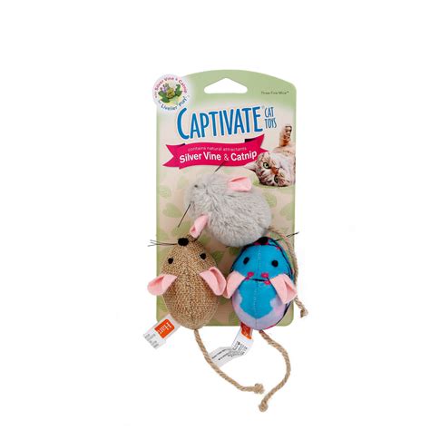 Captivate® Three Fine Mice™ Cat Toy with Silver Vine and Catnip | Hartz