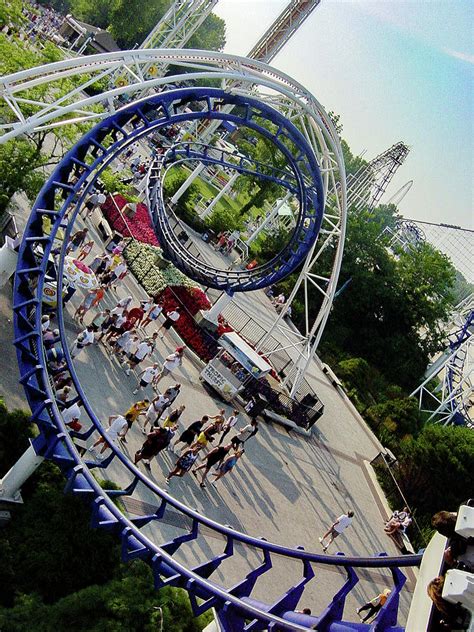 Cedar Point Upside Down In The Corkscrew 2002 Photograph by Dave Morgan ...