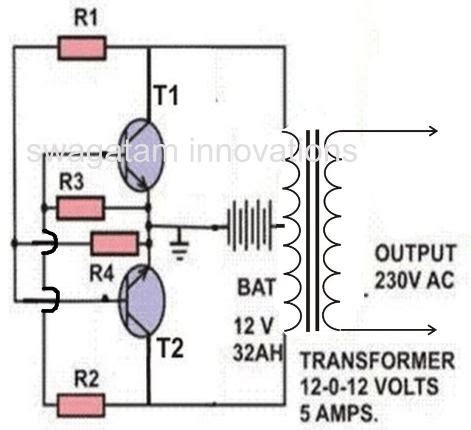 simple inverter circuit diagram - Wiring Diagram and Schematics