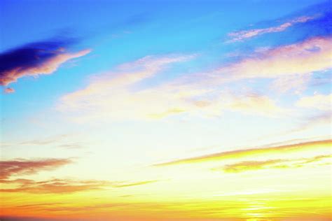 Sky Background At Sunset Clouds Vivid by Moreiso