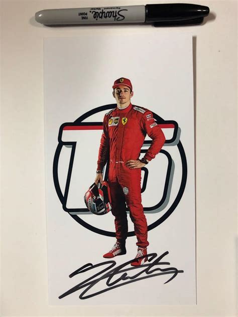 F1 Charles Leclerc Autograph card 2019, Everything Else on Carousell