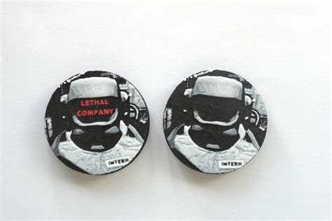 Lethal Company Merch Keychains Coasters Magnets Video Game Gifts Fridge ...