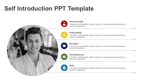 Creative Self Introduction PPT Template | About Me Slides