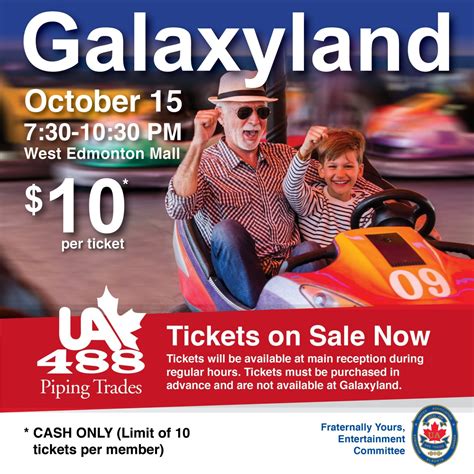 Galaxyland Tickets on Sale Now! - Local Union 488