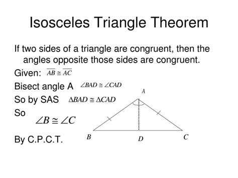 How To Prove Isosceles Triangle Theorem