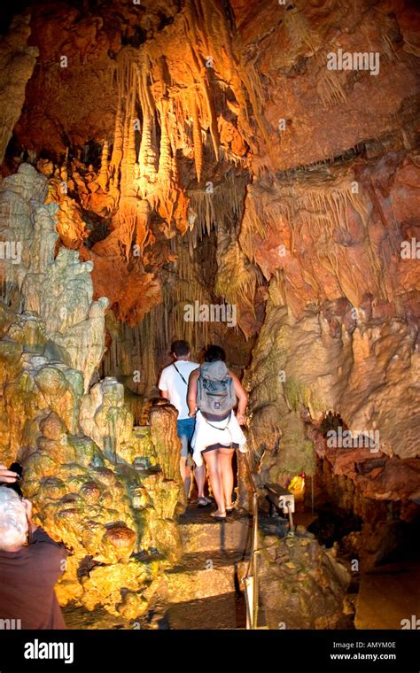 Dripstone Caves of Dirou Peloponnese Greece Stock Photo - Alamy