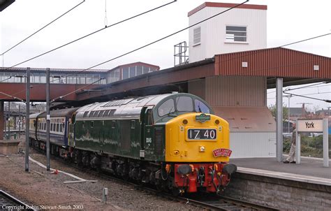 BR Class 40 D345 departs York with Pathfinder Tours 'Whist… | Flickr