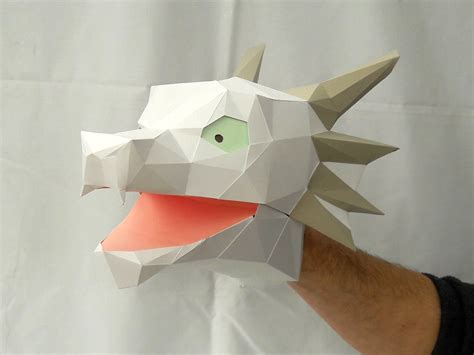 Hand Puppet Pattern: Baby Dragon Build Your Own Paper - Etsy UK