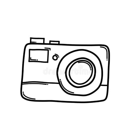 Camera Doodle Vector Icon. Drawing Sketch Illustration Hand Drawn ...