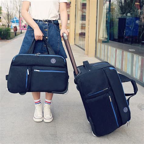 carry on luggage Rolling bag wheeled trolley bag Travel Luggage Bag ...