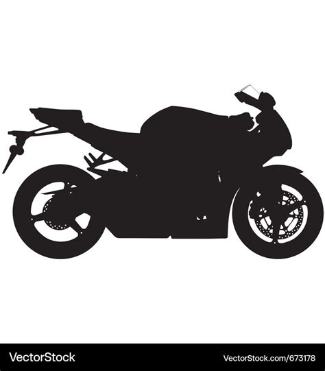 Motorbike silhouette Royalty Free Vector Image