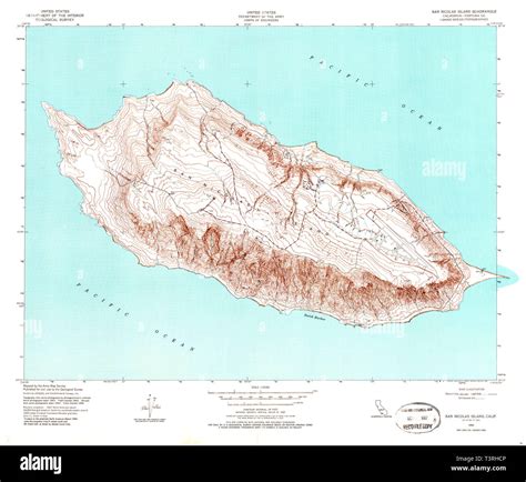 USGS TOPO Map California CA San Nicolas Island 295035 1956 24000 ...