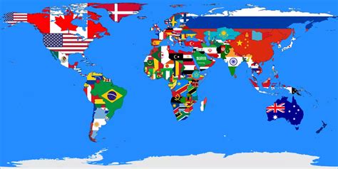 World Flags Map