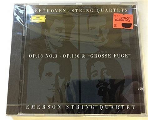 Emerson String Quartet - Beethoven:Str Qs 3, 13 - Emerson String ...