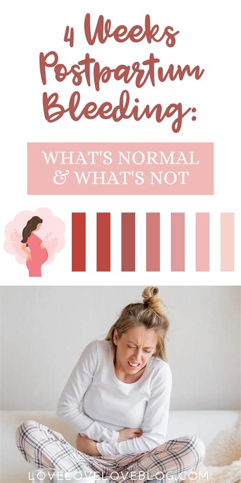 4 Weeks Postpartum Bleeding: What’s Normal and What’s Not – The Mom ...