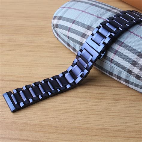 Blue Watchband Stainless steel Metal Watch Band Bracelet strap 20mm ...