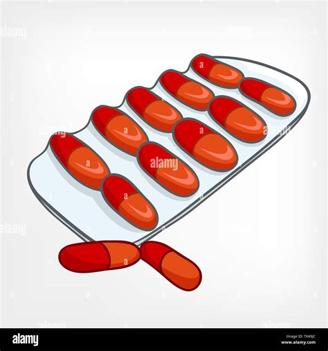 Cartoon Home Medicine Pills Stock Photo - Alamy