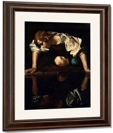 Narcissus By Caravaggio Print, Canvas Art, Framed Print. – Truly Art