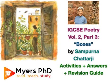 IGCSE Poetry 2.3: "Boxes" (Sampurna Chattarji) TEACH & REVISE BUNDLE ...