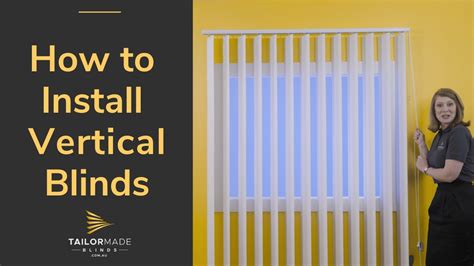 How to install Vertical Blinds - YouTube