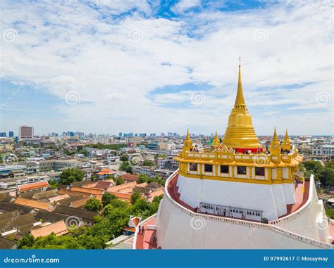 Thailand - 9 August 2017 ::the Golden Mount in Wat Saket Temple ...