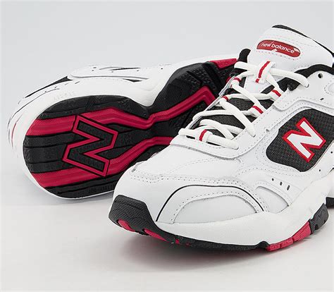 New Balance 452 Trainers White Black Red - Unisex Sports