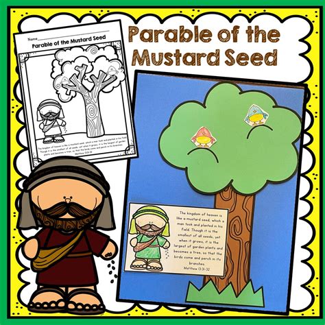 The Parable Of The Mustard Seed Free Coloring Page Children Activities ...