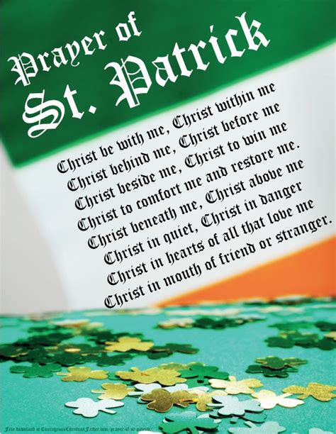 Printable Prayer Of St Patrick - Printable Word Searches