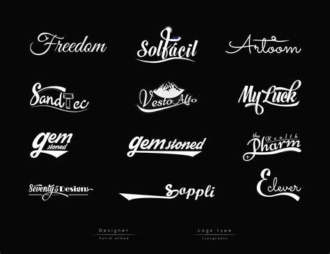 Text-based Logos design :: Behance