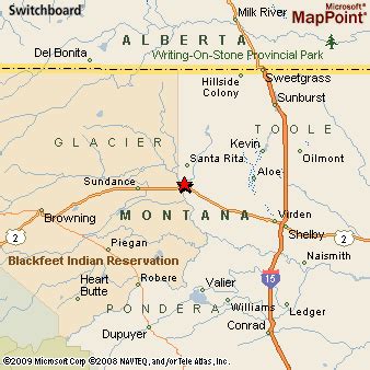 Cut Bank, Montana Area Map & More