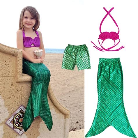 Children Mermaid Tails Halloween Costume For Kids Mermaid Costume Girl ...