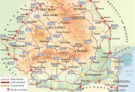 Harta Turistica Moldova Romania - Harta Romania