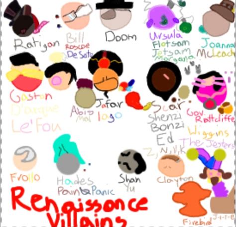 Disney Renaissance Villains by LoseToDaZeeke on DeviantArt