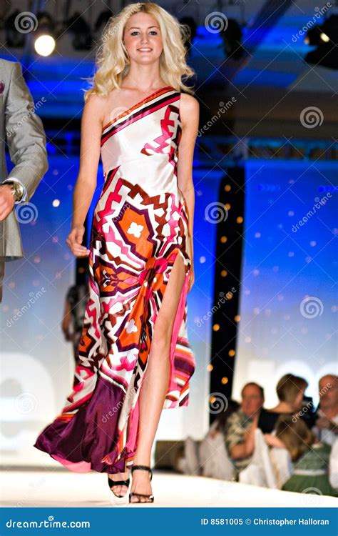 Saks Fifth Avenue Fashion Show Editorial Image - Image of woman ...