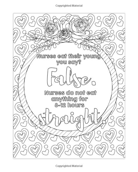 Nurse Coloring Book: A Humorous, Snarky & Unique Adult Coloring Book ...