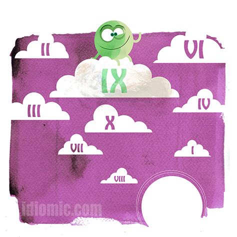 'On cloud nine' illustrated at Idiomic.com; phrase definition, example ...