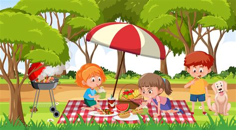 Kids Picnic Vector Art, Icons, and Graphics for Free Download