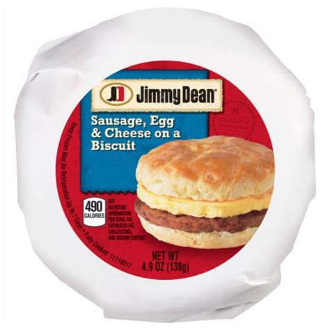 Jimmy Dean® Frozen Sausage Egg & Cheese Biscuit, 4.9 oz - Kroger