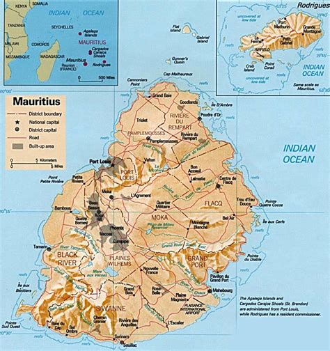 Map of Mauritius Islands - Travel