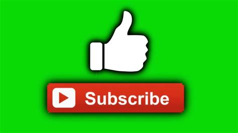 Youtube Like Subscribe Button Animation Green Screen Cartoon Video ...