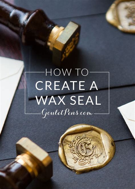 How to Create a Wax Seal | Wax seals, Wax seal stamp, Wax