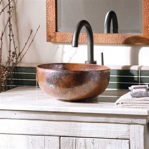 Maestro Petit | 12.5-inch Copper Vessel Bathroom Sink | Native Trails