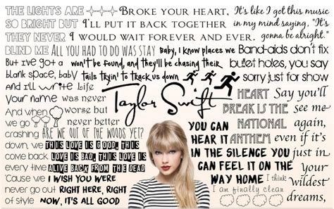 Taylor Swift Lyric Wallpaper by MysGirl88 on DeviantArt