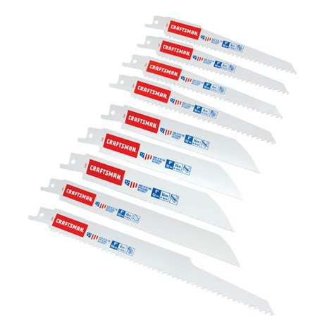 CRAFTSMAN Bi-metal Wood/Metal Cutting Reciprocating Saw Blade (9-Pack ...