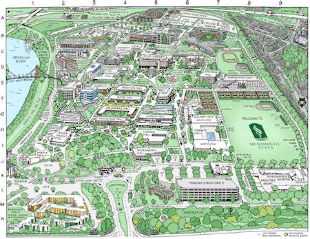 Csu Sacramento Campus Map - Oconto County Plat Map