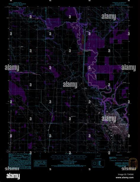 Map of marianna arkansas hi-res stock photography and images - Alamy